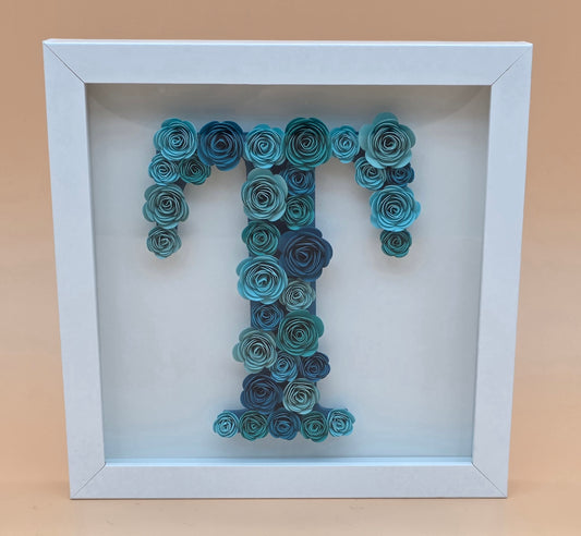 Floral Letter Shadow Box